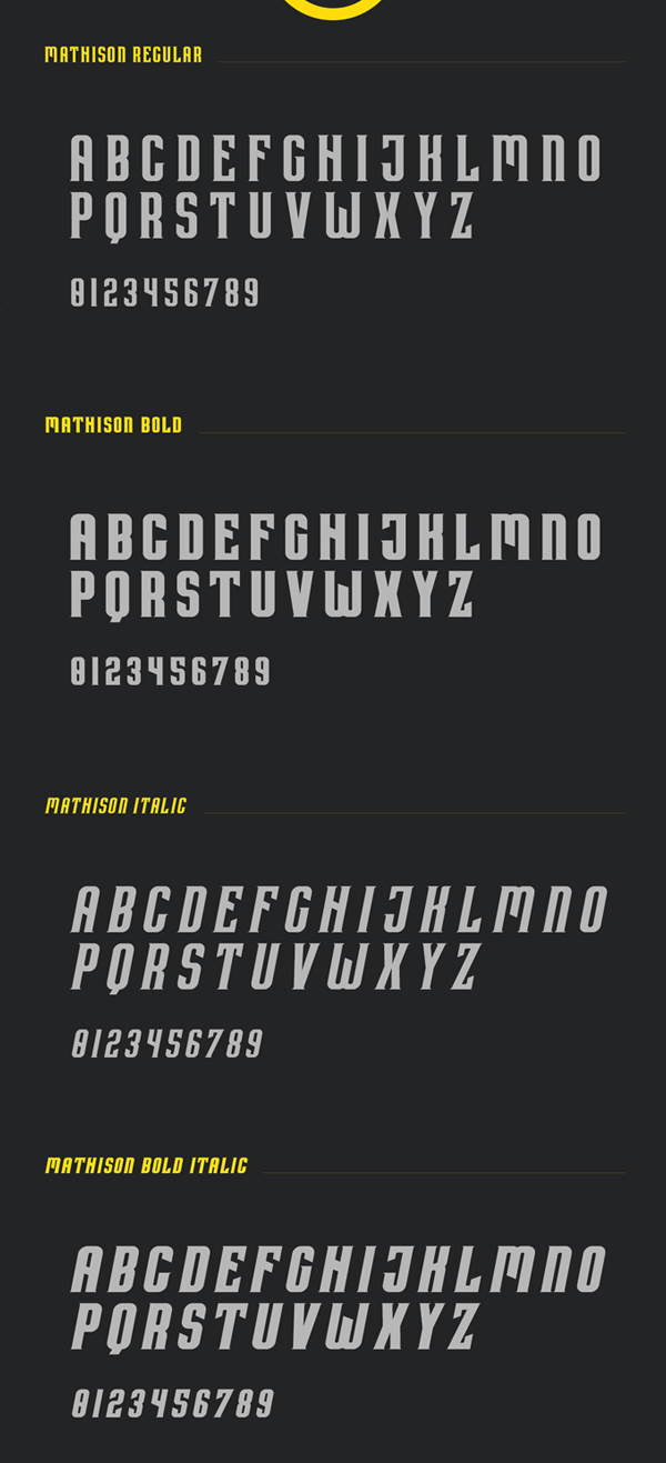 Mathison fonts and letters