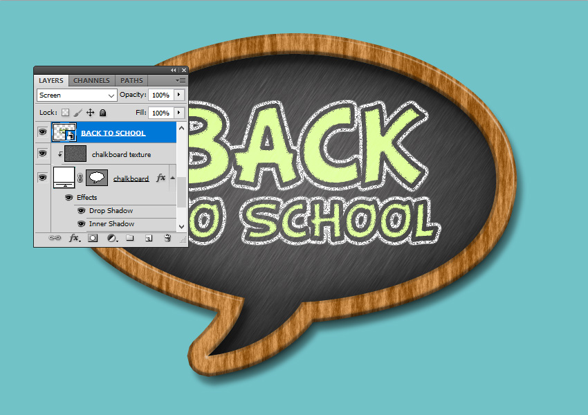 How to Create a Chalkboard Sign With Chalk Text in Adobe iDevie