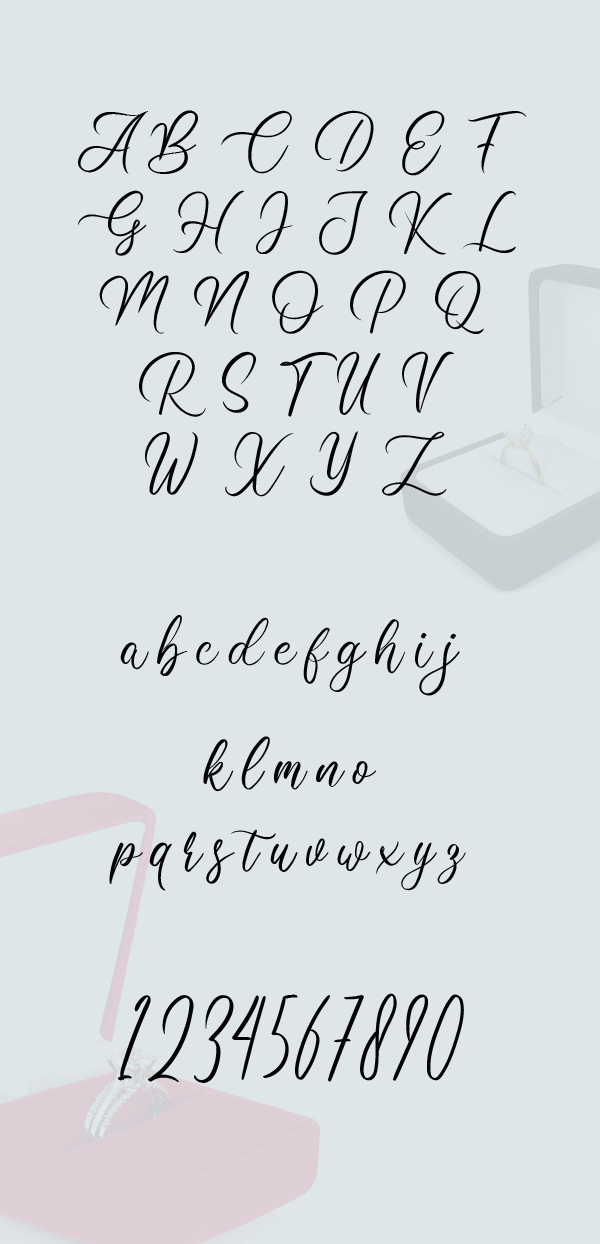 Clarissa Script Font Letters