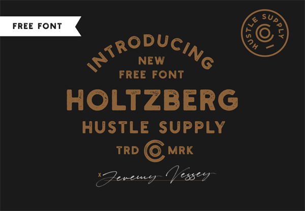 Holtzberg Vintage Free Font