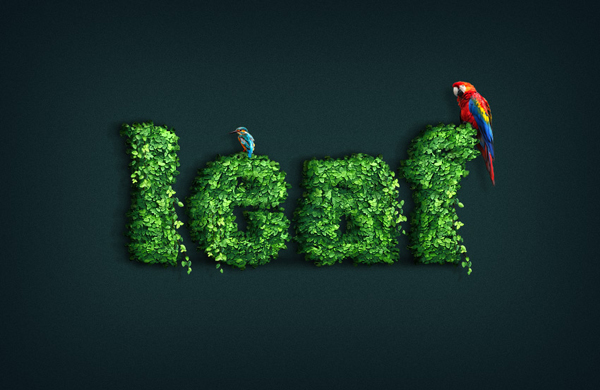 How to Create a Leaf-Covered Text Effect Action in Adobe Photoshop