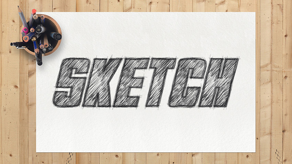 How to Create a Sketch Text Effect Action in Adobe Photoshop