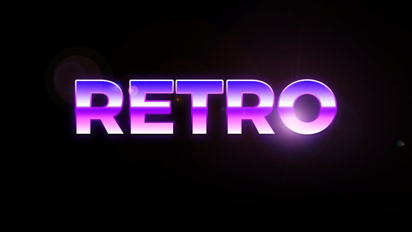 Adobe Photoshop Tutorial - Retro 80s Style Text Effect