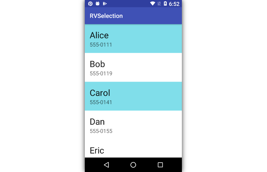 How to Add Multiple Selection to Android RecyclerView - iDevie