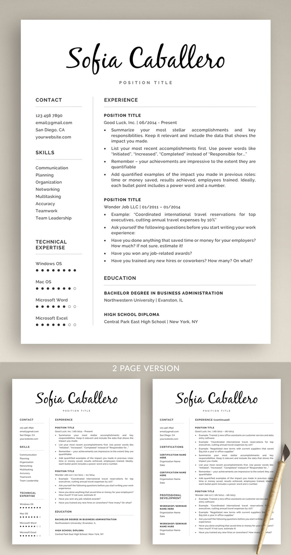 Awesome & Creative Resume Template