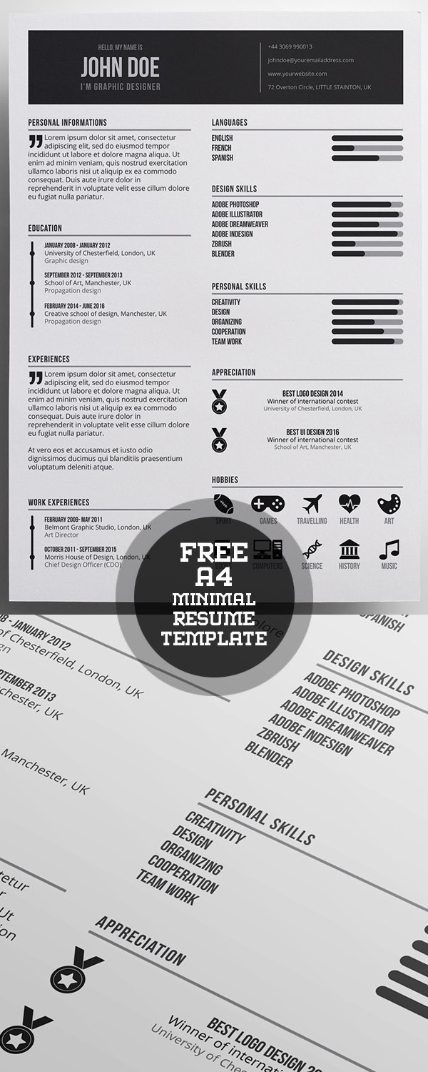 50 Free Resume Templates: Best Of 2018 -  38