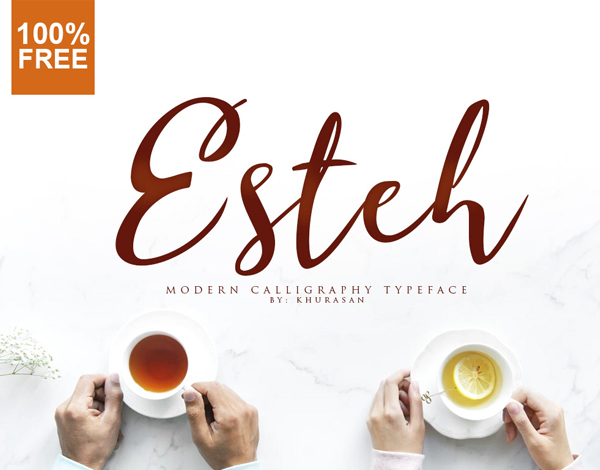 Esteh Script Free Font