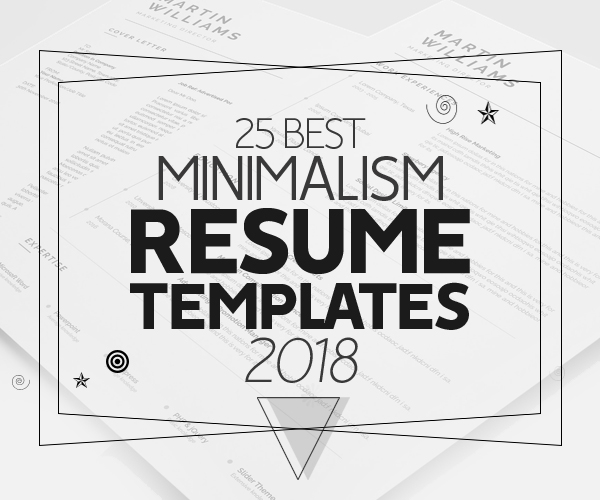 Best Minimalism Resume Templates 2018