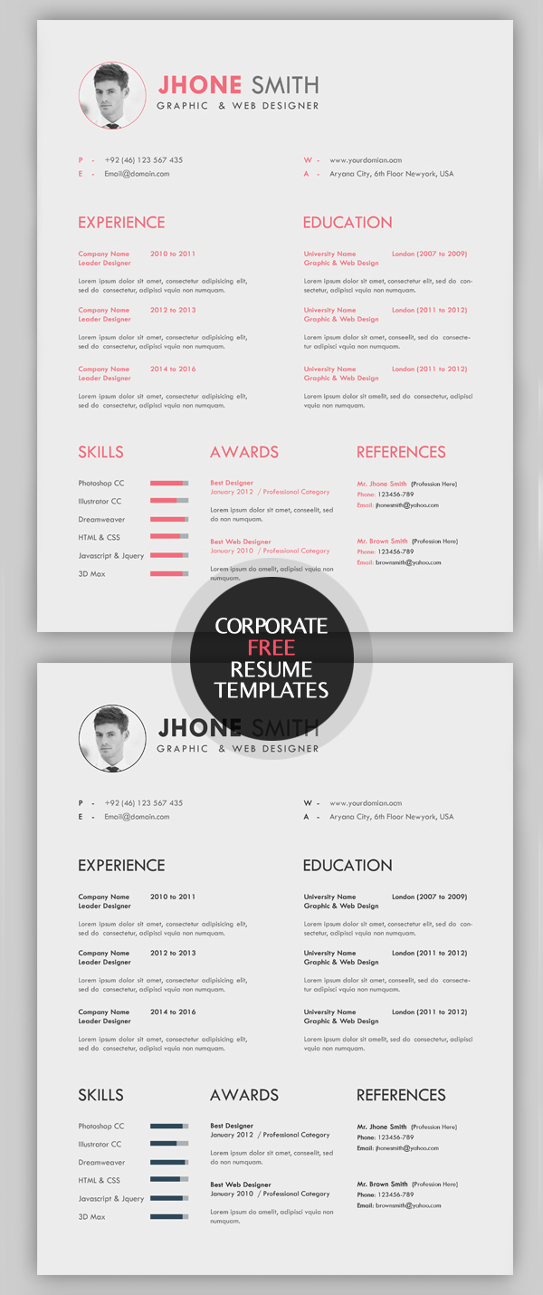 50 Free Resume Templates: Best Of 2018 -  8