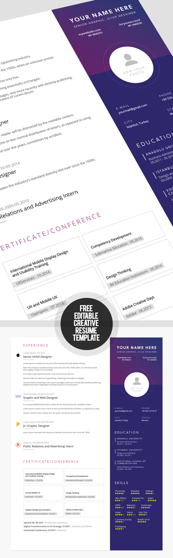 50 Free Resume Templates: Best Of 2018 -  19