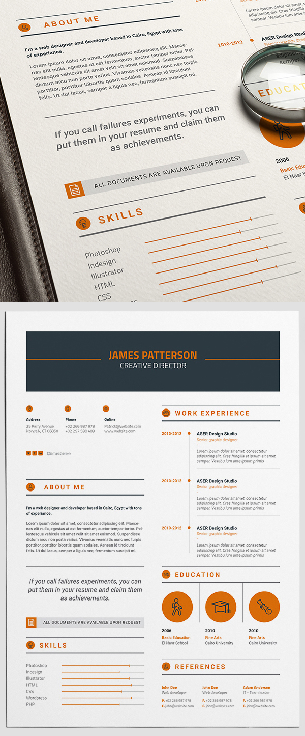 50 Free Resume Templates: Best Of 2018 -  37