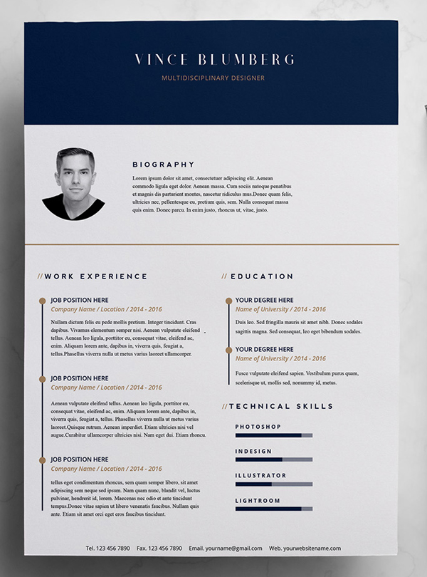 50 Free Resume Templates: Best Of 2018 -  11