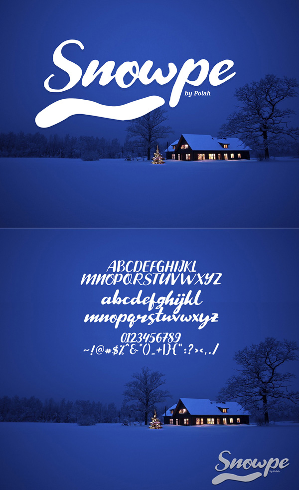 Freebies for 2019: Freebie - Snowpe Script Fonts