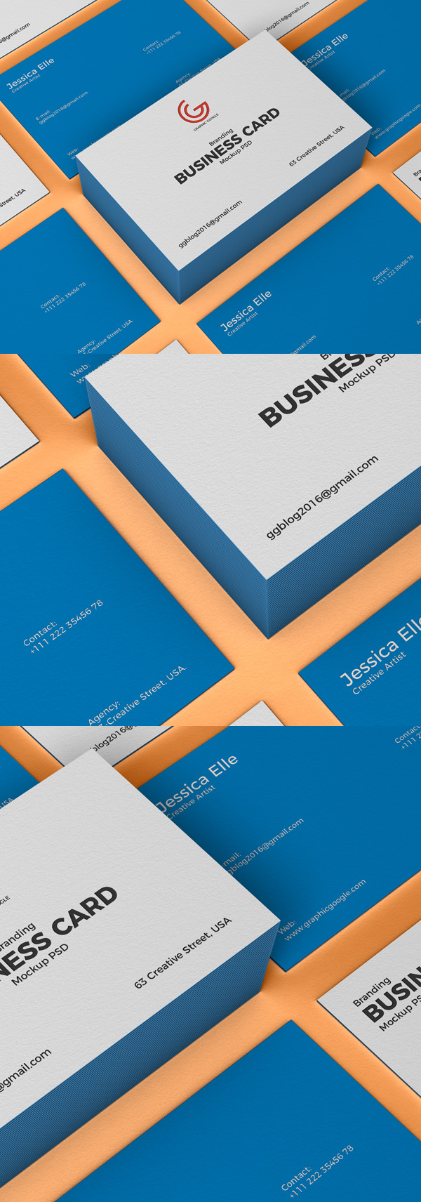 Freebies for 2019: Free Branding Business Card Mockup