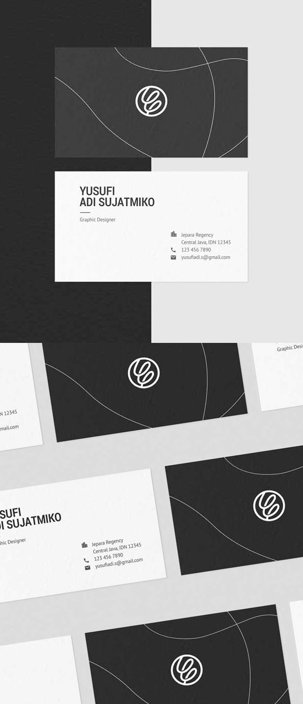 Freebies for 2019: Free Clean and Minimal Business Card Template