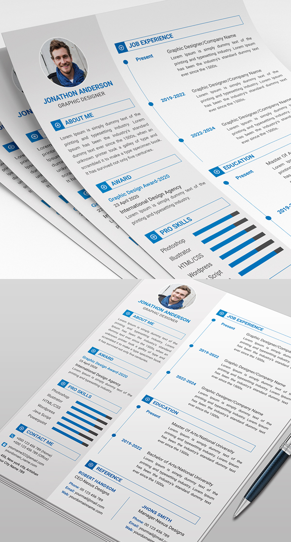50 Free Resume Templates: Best Of 2018 -  28