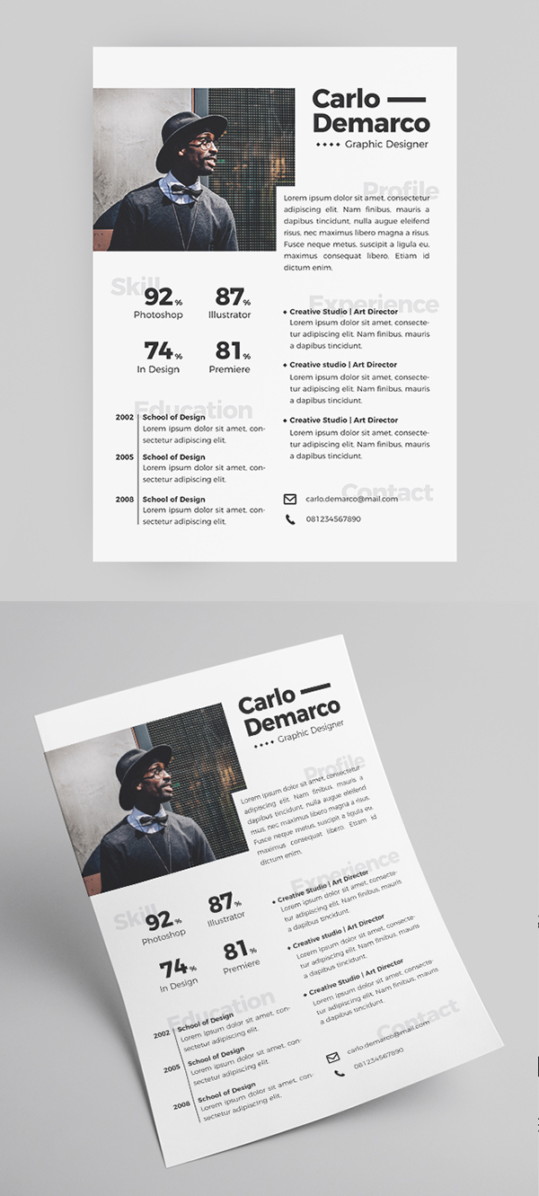 50 Free Resume Templates: Best Of 2018 -  26