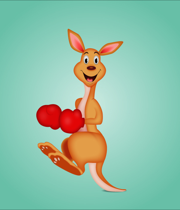 How to Draw a Boxing Kangaroo Character in Adobe Illustrator