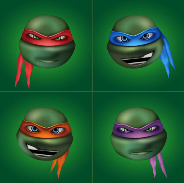 How to Create Four Ninja Turtles Characters in Adobe Illustrator Tutorial