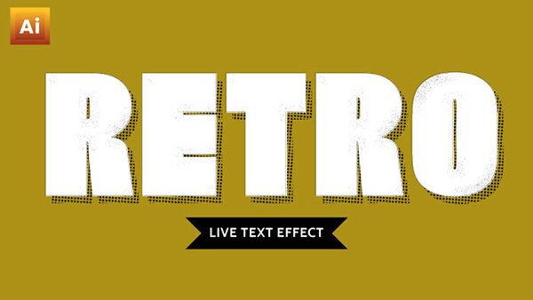How To Create an Editable Retro Text Effect in Adobe Illustrator