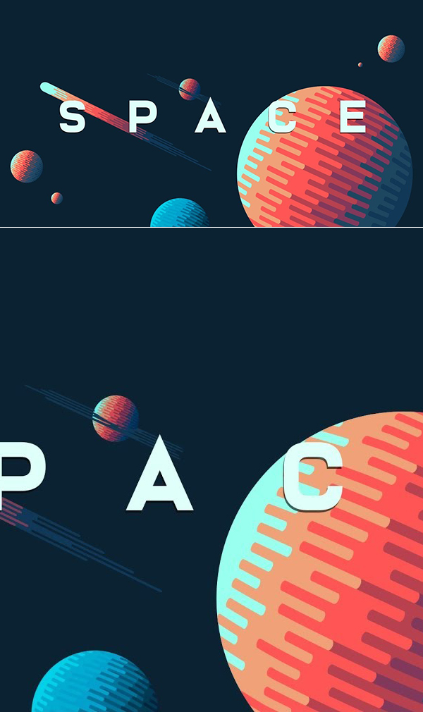 How to Create Space Illustration Background in Adobe Illustrator Tutorial
