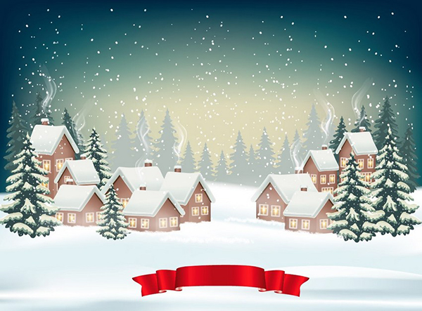 How to Create a Christmas Winter Background Design With Mesh in Adobe Illustrator