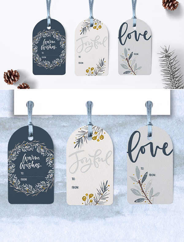 How to Create Winter Watercolor Gift Tags in Illustrator