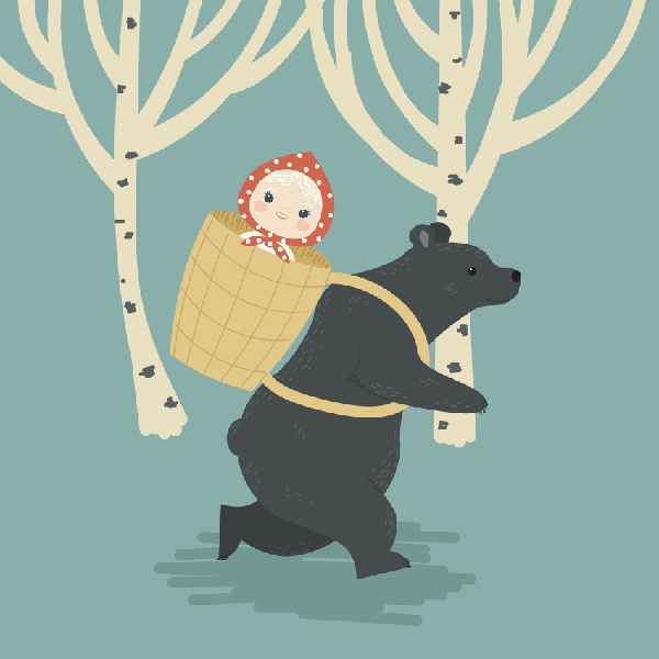 How to Create Masha and the Bear, a Russian Folk Fairy Tale, in Adobe Illustrator
