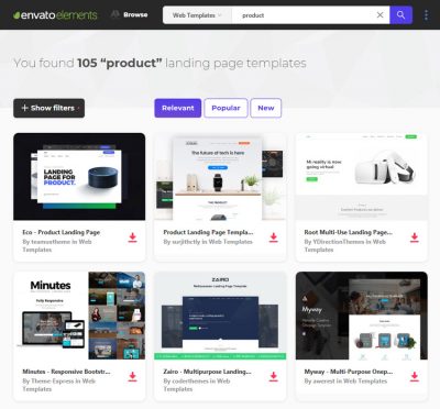 20+ Great Product Landing Page Templates (2018 Design Examples) - iDevie