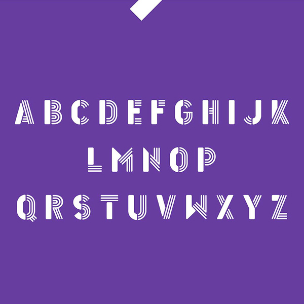 Inverse Font Letters