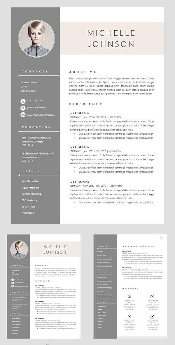 Resume Template + Cover Letter Word