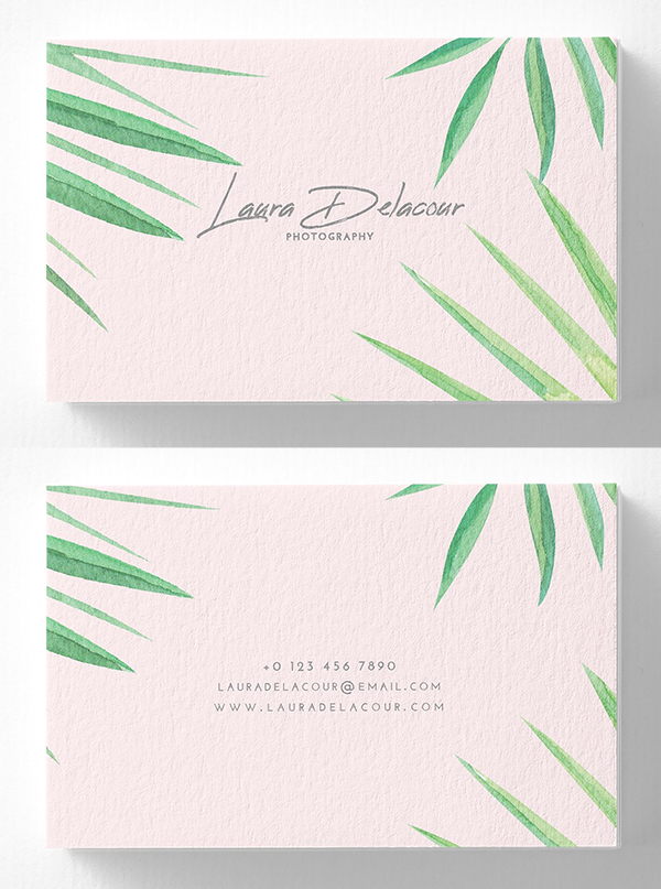 Pink Exotic Business Card