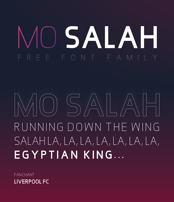 MO SALAH Free Font