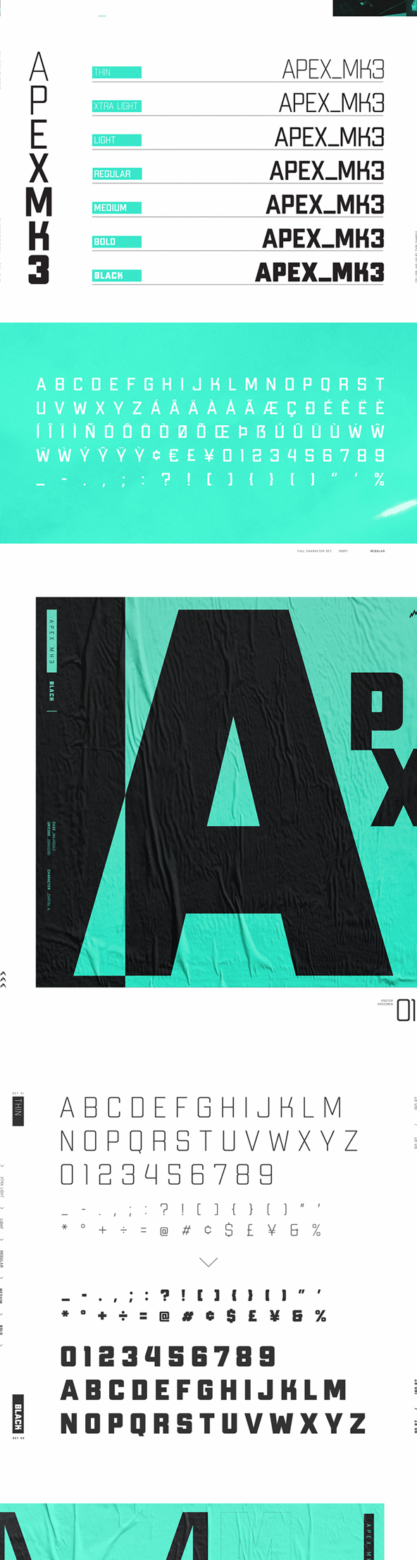 Apex Mk3 Font Letters