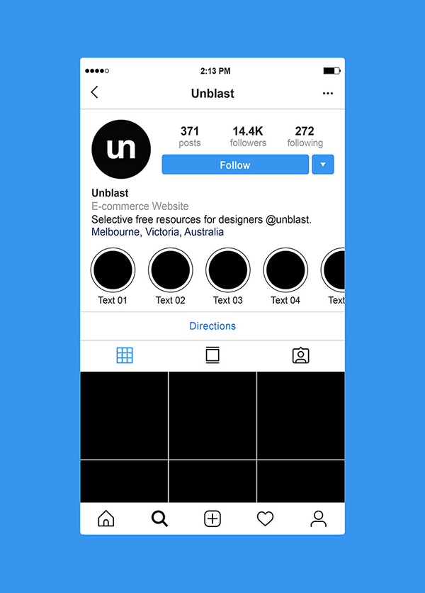 Free Instagram Profile Page Mockup (2019)