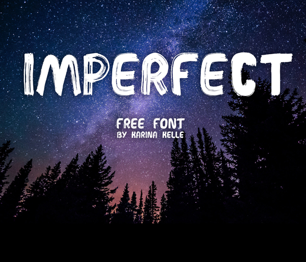 IMPERFECT  Handwritten Brush Free Font