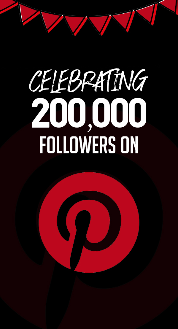 200k followers on Pinterest