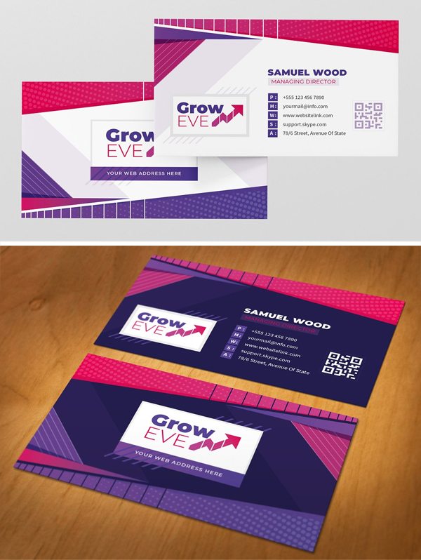 Abstract Business Card Design