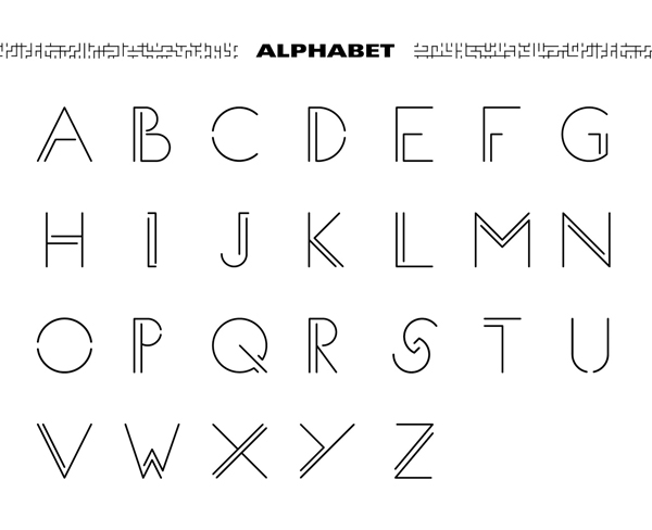 MAZE Font Letters