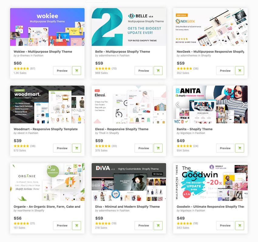 17 Best Shopify Templates for Your Online Store iDevie