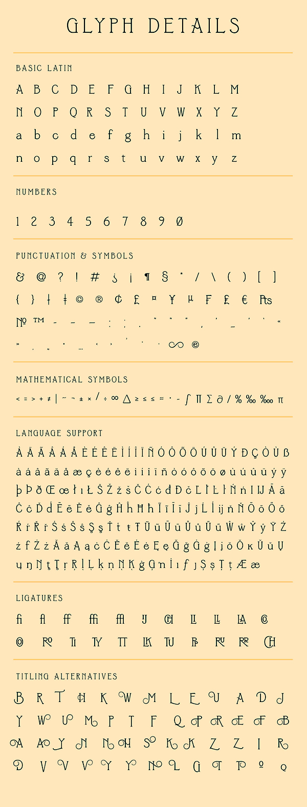 Sycamore Font Letters