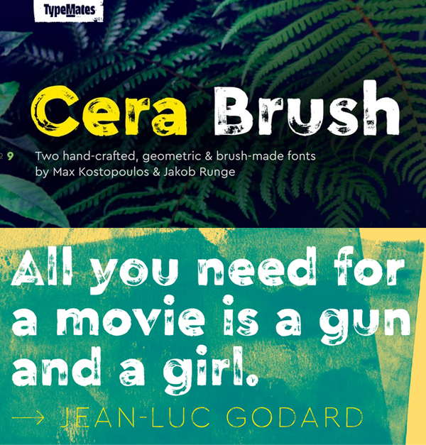 Cera Brush Free Font - 50 Best Free Brush Fonts