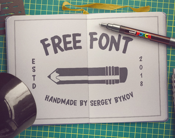 FreeFont Brush Free Font - 50 Best Free Brush Fonts