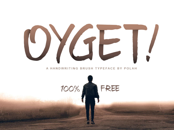 Oyget Free Font - 50 Best Free Brush Fonts