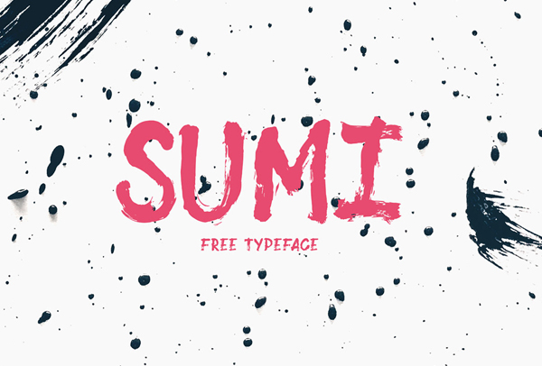 Sumi Free Font - 50 Best Free Brush Fonts