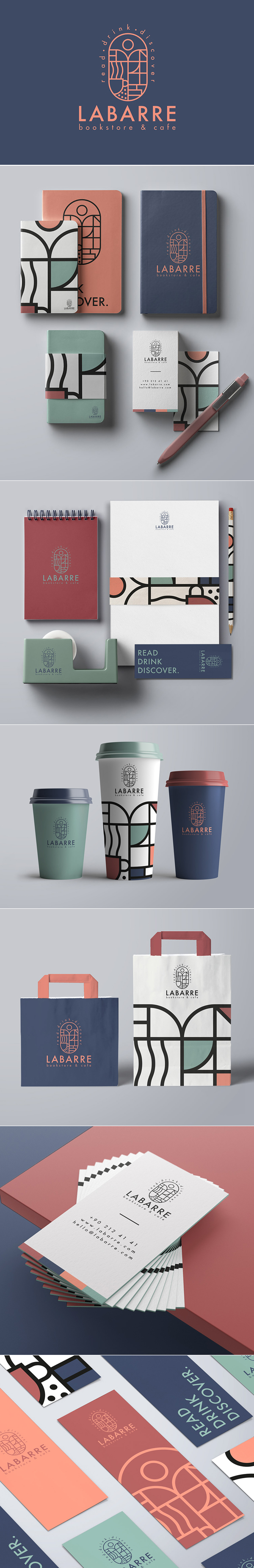 Branding: Labarre Bookstore & Cafe Branding Design by ONTO Design Studio