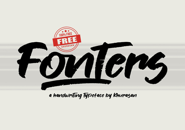 Fonters Free Font - 50 Best Free Brush Fonts