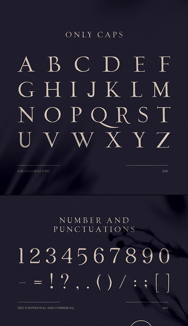 Loki Sans Serif Script Font Letters