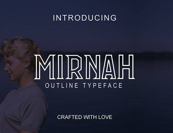 Mirnah Outline Free Font