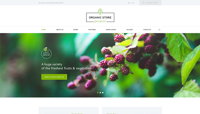 green wordpress website templates